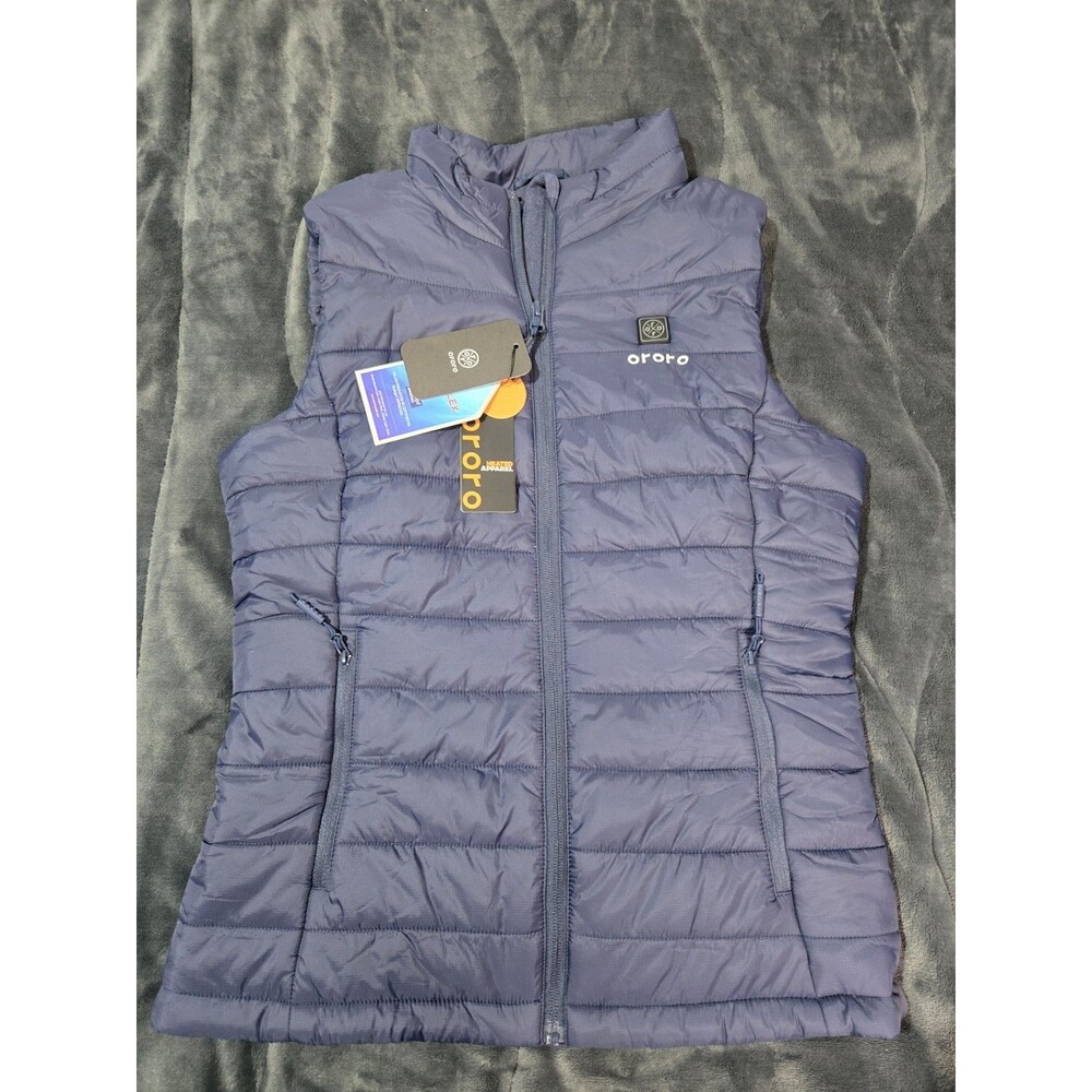 Ororo Heated Puffer Vest Womens S Blue Quilted Insulated Outdoor NO BATTERY NEW!